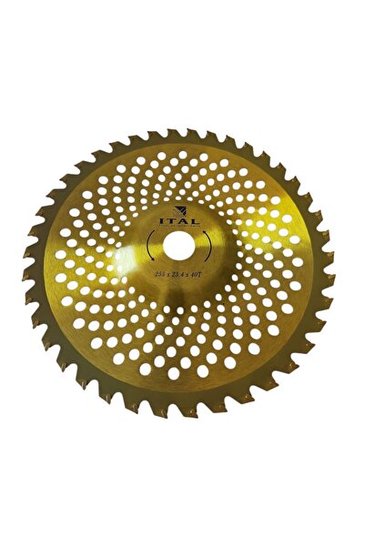 İtal Tırpan Daire Testere – 40T x 25.4 x 255 mm | Profesyonel Gold Bombeli Disk
