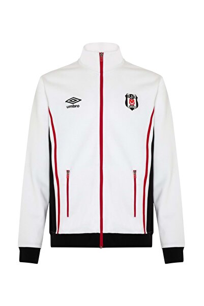 Kartal Yuvası Πέσιτσας Σ.Κ. Bjk Umbro 25/26 Team Training Jacket Ανδρικό μπουφάν με κουκούλα ΛΕΥΚΟ
