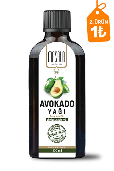 Masala Saf Avokado Yağı 100 ml Soğuk Pres