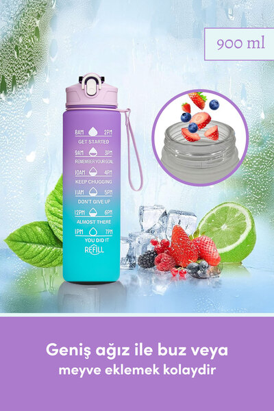 DMR Motivasyon 900 ml Su Matarası – BPA’sız, Spor, Okul, Ofis İçin