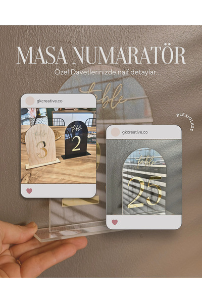 Masa Numarası , Doğal Ahşap Gold Sayı , Düğün , Lüks Davet Table Number , Numaratör 1 sayı