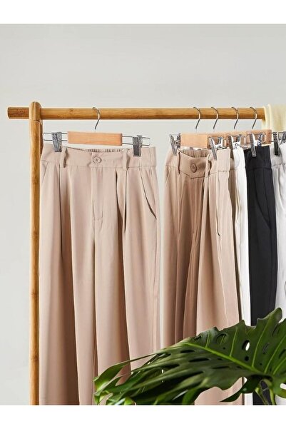 Hausgarten 5 Adet Elbise Askısı Ahşap Askılık Mandallı Kıyafet Askısı etek Askısı Mandallı Pantolon Askısı