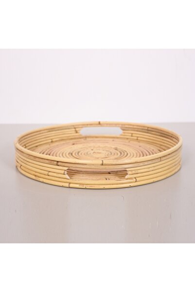 Mylamp Hayal 36X6 cm Kubu Rattan Tray