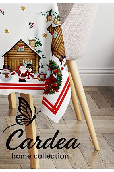 Cardea Home Collection Crăciun fericit Moș Crăciun Față de masă cu model