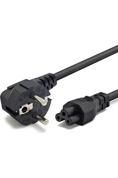 J-TECH 1.2 Metre Yonca Notebook Laptop Güç Kablosu -0.75mm 1.2mt 500w