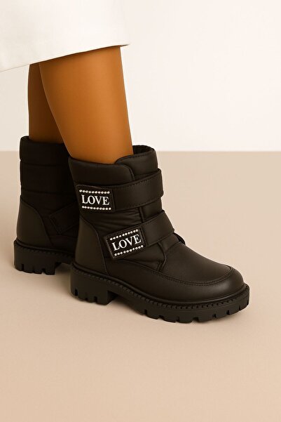 Görkem bebe ayakkabı ve tekstil Cizme pentru fete cu velcro din material para...