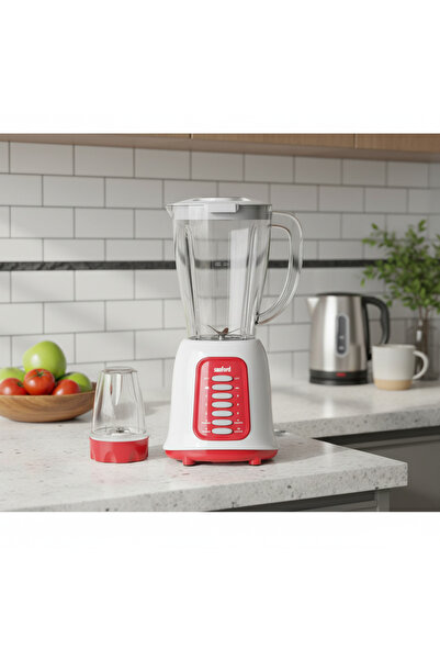 Sanford Sanford 2-in-1 Multifunctional Blender and Grinder, Red