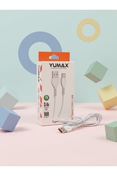 GenelTedarik Yumax Hızlı Şarj Uyumlu TYPe-C Şarj Kablosu 3.4 a