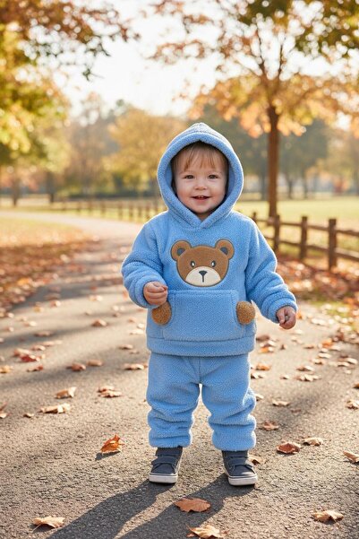 Bebelul Set pufos hanorac si pantaloni Welsoft