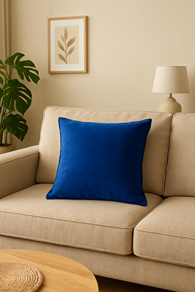 Rüyam Parlement Mavisi Silinebilen Dekoratif Kırlent Kılıfı