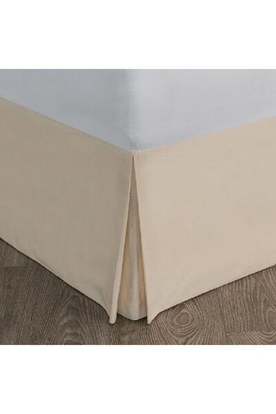 METİNEV Bej Renk Yırtmaçlı Baza Eteği