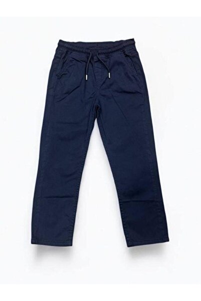 Zekids Pantaloni din Gabardină pentru băiat cu textura moale și talie elastică