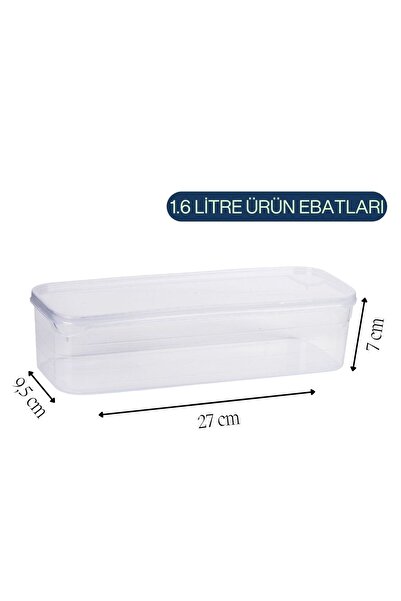 Ecolux 4 Pieces 1.5 Liter 100% Leakproof Airless Storage Container Freezer Organizer Refrigerator Organizer