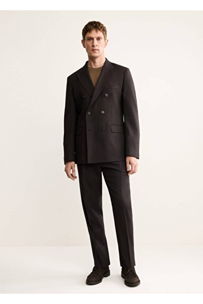 MANGO Man %100 İtalyan yünü kumaş pantolon