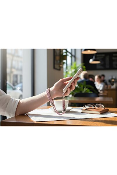 My Strape PEMBE BİLEKLİK TELEFON ASKISI TÜM KILIFLARA UYUMLU