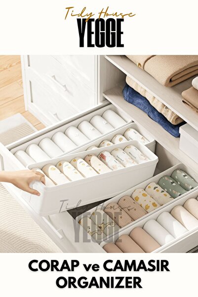 YEGGE 2 kom organizatora za fioke i ormariće, organizator za police, sklopivi...