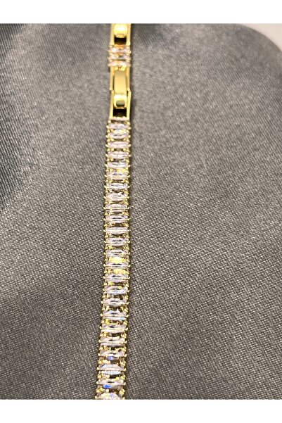 Asdomias Zarif Taşlı Kadın su yolu Çelik Bileklik