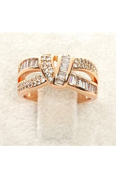 XUPING JEWELRY Xuping Jewelery Paslanmaz Çelik Çift Sıra Baget Kesim ve Düz K...