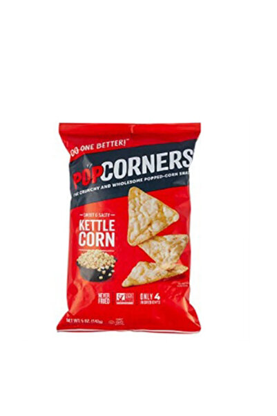 Popcorners وجبة خفيفة من الذرة الحلوة والمالحة، غير مقلية، غير معدلة وراثيًا، 5 أونصة (142 جم) - للتصدير × 4 قطع