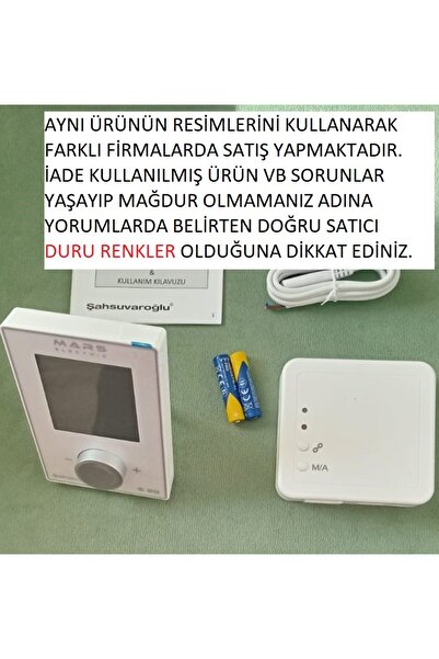 Mars S20 Kablosuz Oda termostatı