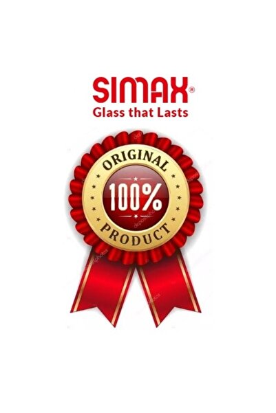 esdekor Simax 1.4L Borosilicate Glass Storage Container 96×233 mm 1 Piece – with Plastic Lid, Transparent