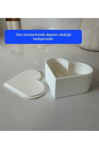 SALES GROUP Dekoratif Kalpli Kapaklı Hediye kutusu-BEYAZ/Organizer/Çok Amaçlı...