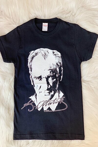 Mojo Bebek تي شيرت بأكمام قصيرة مطبوع عليه أتاتورك للجنسين من النادل 9435 بال...