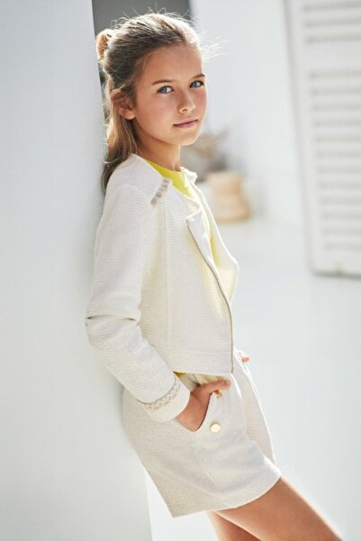 MAYORAL Kız Çocuk 10-14 Yaş Şort 6267 Krem