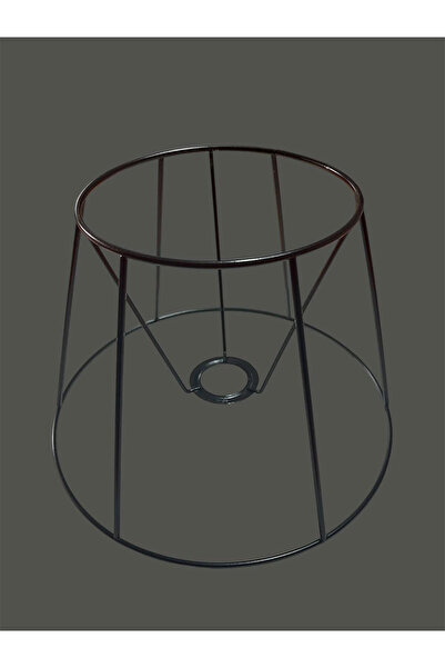 CONANA Conical Lampshade Wire, Skeleton Black Static Painted E27 (30 cm)