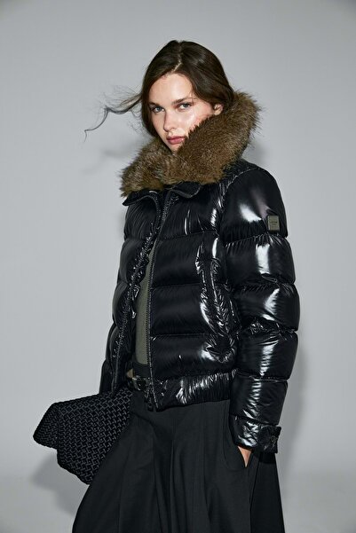 Lufian 122120041 Daisy Goose down Women's Coat Black