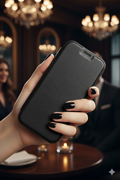 TechTrove Poco C65 Kılıf Kamera Korumalı İçi Kadife İnce Yapılı Kapaklı Stand...