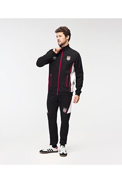 Beşiktaş S.K. Bjk Umbro 25/26 Team Training Jacket Hooded Sweat Tracksuit Top Men's Jacket Black