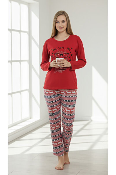 trendlina Cotton Winter Double Pajama Set
