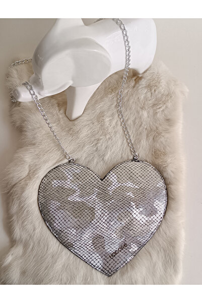 Hodore LoveBerry Справжня шкіра Дитяча сумка з принтом Срібло