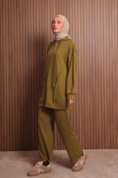 Balenbi Women's Modal Fabric Oversized Hooded Hijab Set 1132