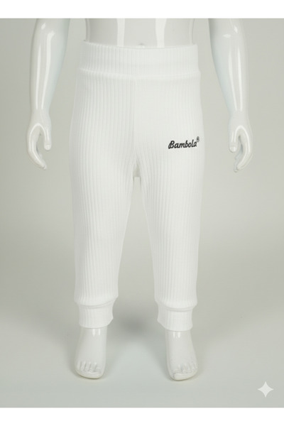 GİRL EMELY Baby Single Bottom 100% Cotton Combed Cotton Reported Pants