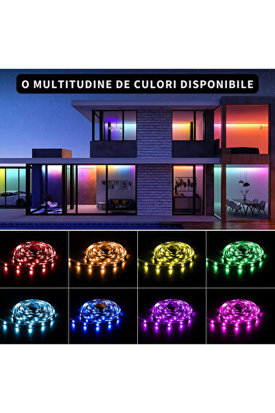 GARDEON RGB LED Strip 10m – Smart LED Strip with App and Remote Control, Bluetooth, SMD 5050, 12V