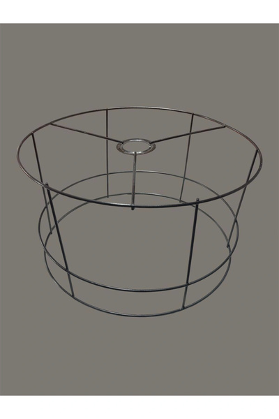 CONANA Silindir Lambader Teli , İskeleti Siyah Statik Boyalı - E27 (35 Cm)