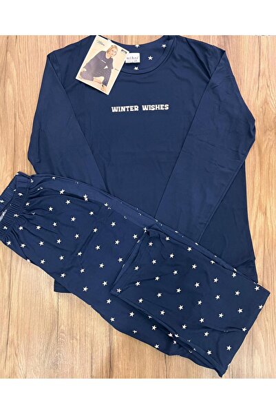 Mihra Milan Kadın Lacivert Pijama Takımı – Rahat ve Şık Ev Giyim