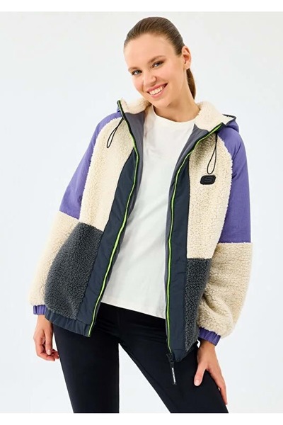 SKECHERS S232311 W Outdoor Fleece Full Zip Sherpa Kadın Mont Kadın Kaban MOR
