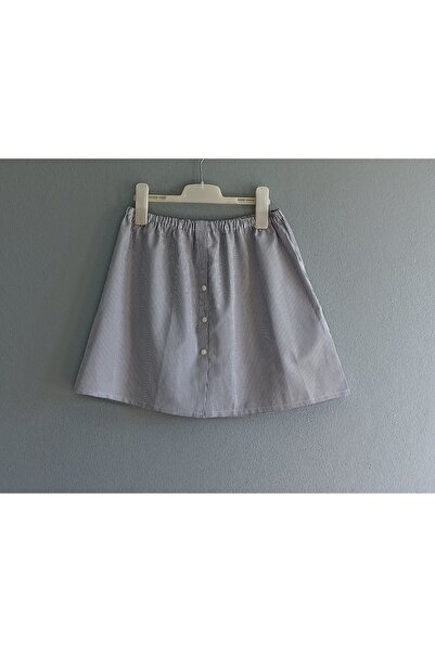 Ness Tasarım Çizgili Gömlek Etek Tesettür Içlik Etek Kurtarıcı