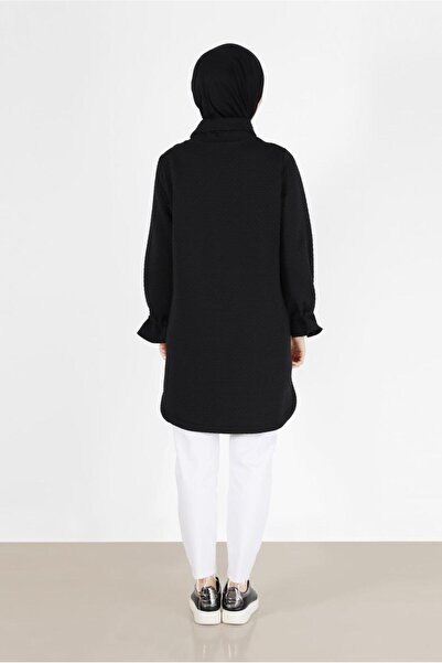 Alvina QUILTED PATTERN TUNIC WITH ELASTIC CUFFS 42372