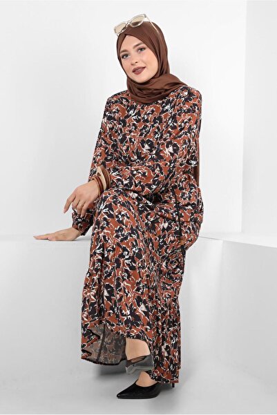 Alvina PATTERNED BELLY CREPE DRESS 20380