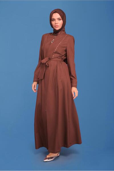 Alvina 10219 Model Embroidered and Beaded Parde