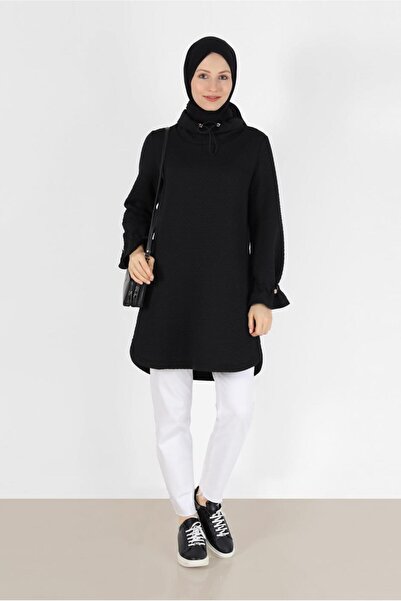 Alvina QUILTED PATTERN TUNIC WITH ELASTIC CUFFS 42372