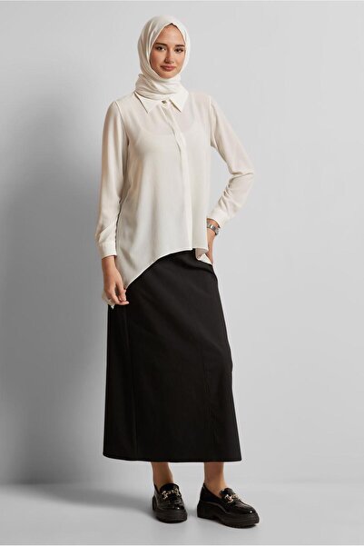 Alvina Straight Cut Cotton Skirt 60680