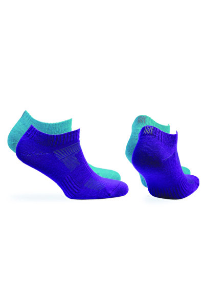NORFOLK Sheldon Lc Low Cut Merino Wool Outdoor Hiking Socks 2 Pack Purple/Blue