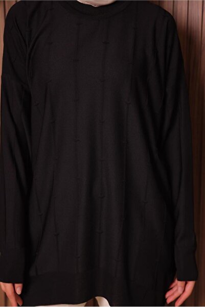 TRENDTESETTÜR ΓΥΝΑΙΚΕΙΟ ΜΑΥΡΟ ΠΛΕΚΤΟ ΤΟΥΝΙΚ T 4007