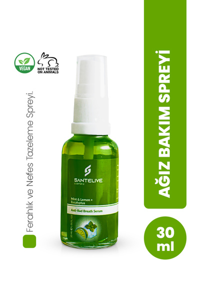 Nane + Limon + Okaliptus Ağız Kokusu Spreyi 30 ml