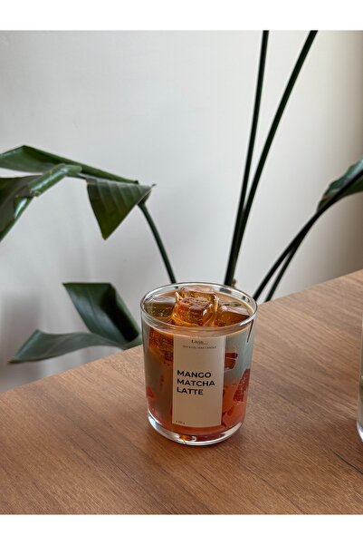 Minifab Mango Matcha Latte Doğal Soya Mum Kokulu